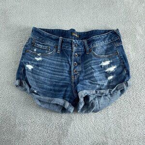 Abercrombie & Fitch Womens Distressed  Size 28 Worn Look Button Fly 5087